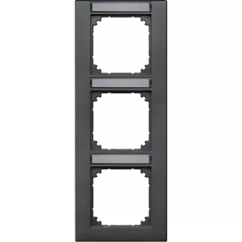   Schneider Electric Merten M-Plan 476314 feliratozható hármas keret antracit, függőleges elhelyezéssel - System-M