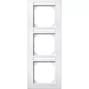 Schneider Electric Merten 476319 M-Plan feliratozható hármas keret, függőleges, mattfehér