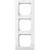 Schneider Electric Merten M-Plan 476319 feliratozható hármas keret mattfehér, függőleges elhelyezéssel - System-M