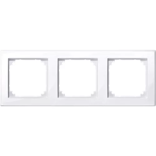 Schneider Electric Merten M-Smart 478325 hármas keret aktívfehér függőleges és vízszintes elhelyezéssel - System-M
