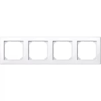   Schneider Electric Merten M-Smart 478425 négyes keret aktívfehér függőleges és vízszintes elhelyezéssel - System-M