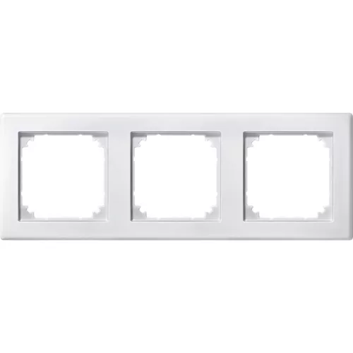 Schneider Electric Merten M-Smart 484319 hármas keret mattfehér függőleges és vízszintes elhelyezéssel - System-M