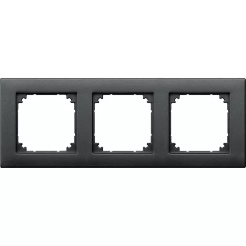 Schneider Electric Merten M-Plan 486314 hármas műanyag keret antracit függőleges és vízszintes elhelyezéssel - System-M