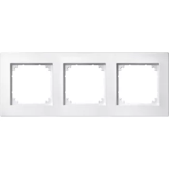   Schneider Electric Merten M-Plan 486319 hármas műanyag keret mattfehér függőleges és vízszintes elhelyezéssel - System-M