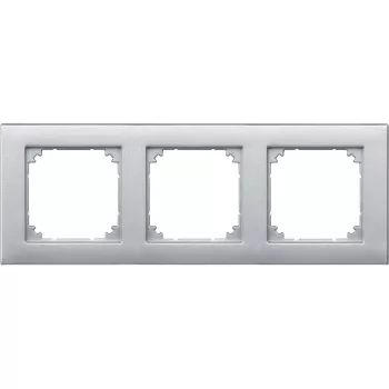   Schneider Electric Merten M-Plan 486360 hármas műanyag keret alumínium függőleges és vízszintes elhelyezéssel - System-M