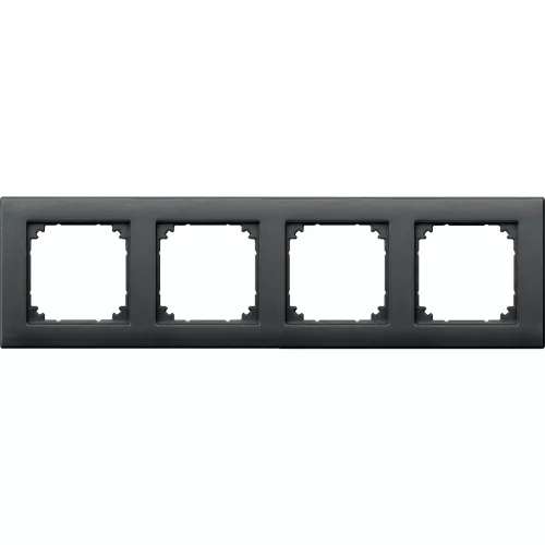 Schneider Electric Merten M-Plan 486414 négyes műanyag keret antracit függőleges és vízszintes elhelyezéssel - System-M