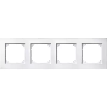 Schneider Electric Merten 486419 M-Plan négyes keret, mattfehér