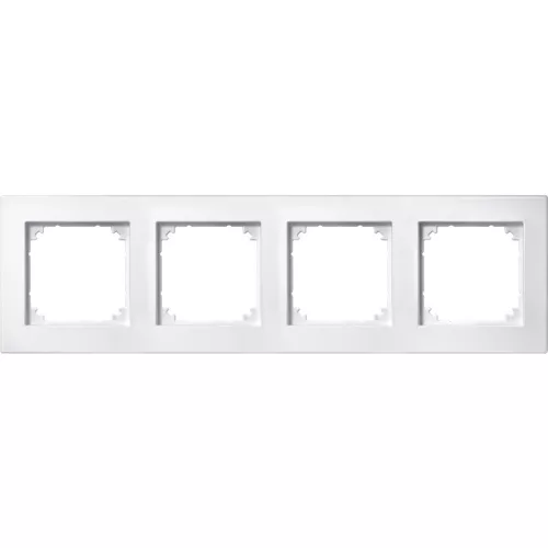 Schneider Electric Merten M-Plan 486419 négyes műanyag keret mattfehér függőleges és vízszintes elhelyezéssel - System-M