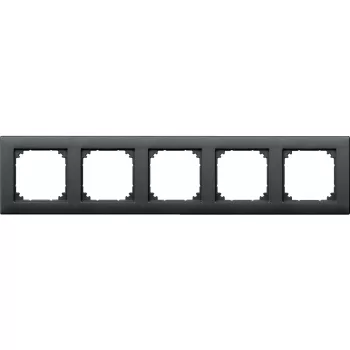   Schneider Electric Merten M-Plan 486514 ötös műanyag keret antracit függőleges és vízszintes elhelyezéssel - System-M