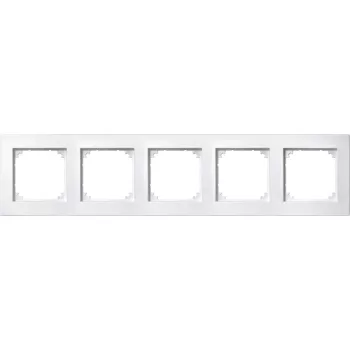   Schneider Electric Merten M-Plan 486519 ötös műanyag keret mattfehér függőleges és vízszintes elhelyezéssel - System-M