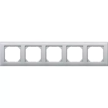   Schneider Electric Merten M-Plan 486560 ötös műanyag keret alumínium függőleges és vízszintes elhelyezéssel - System-M