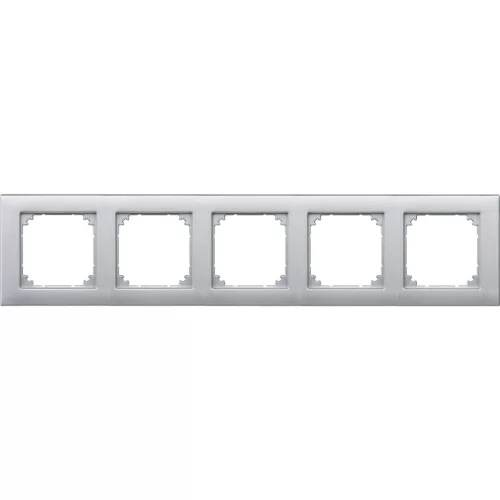 Schneider Electric Merten M-Plan 486560 ötös műanyag keret alumínium függőleges és vízszintes elhelyezéssel - System-M