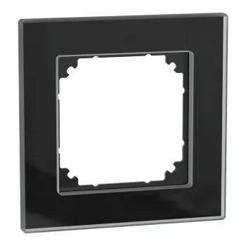 Schneider Electric Merten 489103 M-Plan egyes keret, ónixfekete (üveg)