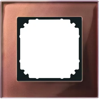   Schneider Electric Merten M-Plan 489115 egyes üvegkeret mahagónibarna - System-M