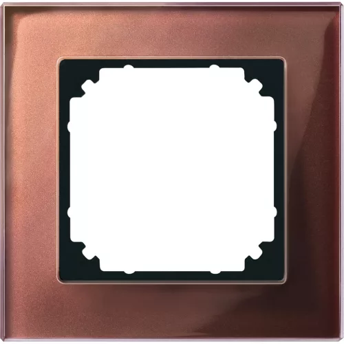 Schneider Electric Merten M-Plan 489115 egyes üvegkeret mahagónibarna - System-M