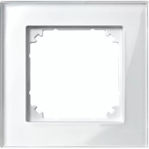 Schneider Electric Merten 489119 M-Plan egyes keret, gyöngyfehér (üveg)