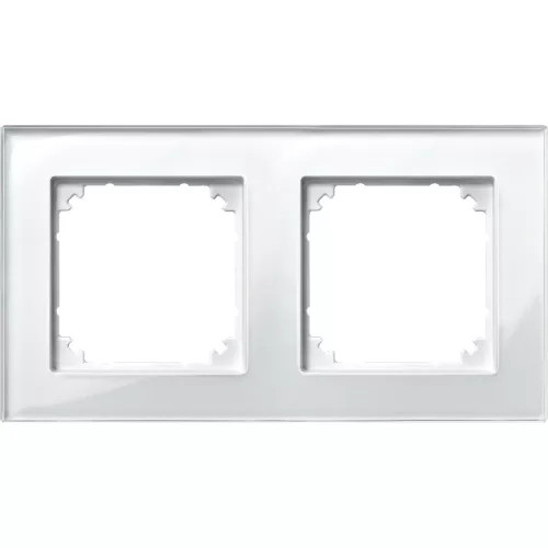 Schneider Electric Merten 489219 M-Plan kettes keret, gyöngyfehér (üveg)