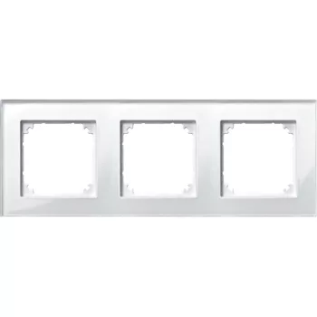 Schneider Electric Merten 489319 M-Plan hármas keret, gyöngyfehér (üveg)