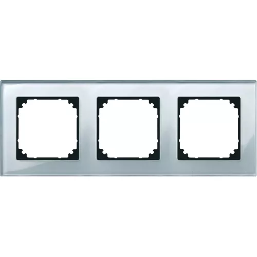 Schneider Electric Merten M-Plan 489360 hármas üvegkeret gyémántfehér függőleges és vízszintes elhelyezéssel - System-M