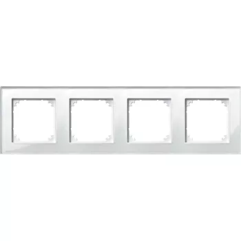 Schneider Electric Merten 489419 M-Plan négyes keret, gyöngyfehér (üveg)