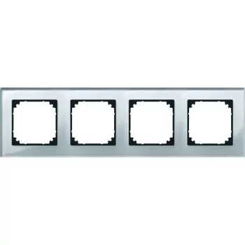 Schneider Electric Merten 489460 M-Plan négyes keret, gyémántfehér (üveg)