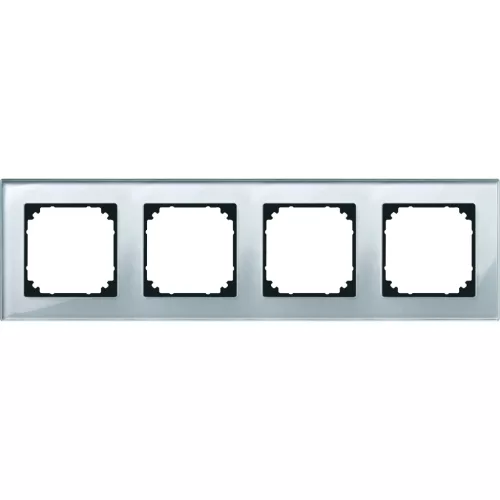 Schneider Electric Merten 489460 M-Plan négyes keret, gyémántfehér (üveg)