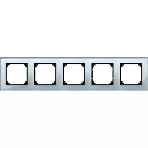 Schneider Electric Merten 489560 M-Plan ötös keret, gyémántfehér (üveg)