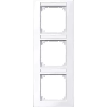 Schneider Electric Merten 513325 M-Plan feliratozható hármas keret, függőleges, aktívfehér
