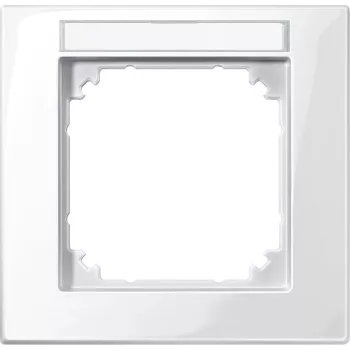 Schneider Electric Merten 514119 M-Plan feliratozható egyes keret, polárfehér