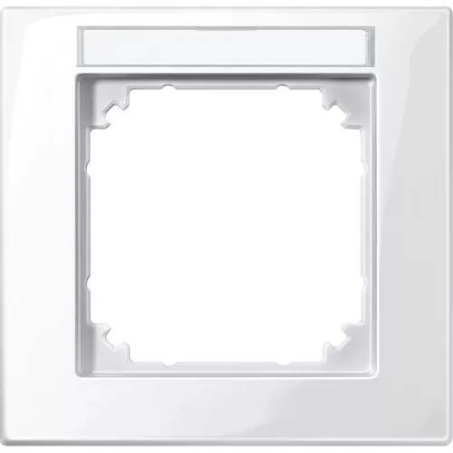 Schneider Electric Merten 514119 M-Plan feliratozható egyes keret, polárfehér