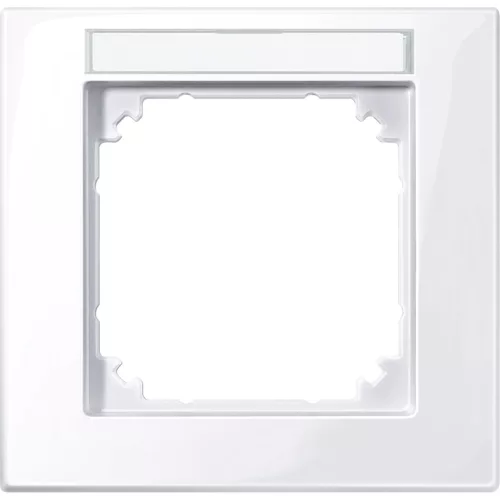 Schneider Electric Merten 514125 M-Plan feliratozható egyes keret, aktívfehér