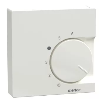   Schneider Electric Merten 534719 fedlap váltóérintkezővel ellátott szobatermosztátokhoz  polárfehér - System-M (M-Plan / M-Pure / M-Smart)