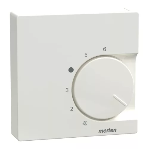 Schneider Electric Merten 534719 fedlap váltóérintkezővel ellátott szobatermosztátokhoz  polárfehér - System-M (M-Plan / M-Pure / M-Smart)