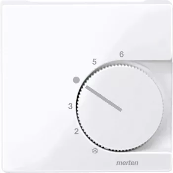 Schneider Electric Merten 534725 Fedlap, váltóérintkezős termosztáthoz, System-M, aktívfehér