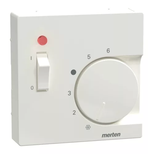 Schneider Electric Merten 534819 fedlap kapcsolóval ellátott szobatermosztátokhoz  polárfehér - System-M (M-Plan / M-Pure / M-Smart)