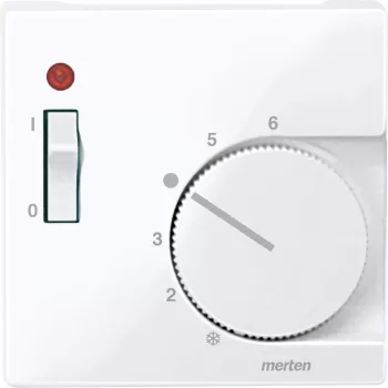 Schneider Electric Merten 534825 Fedlap, kapcsolós termosztátokhoz, System-M, aktívfehér