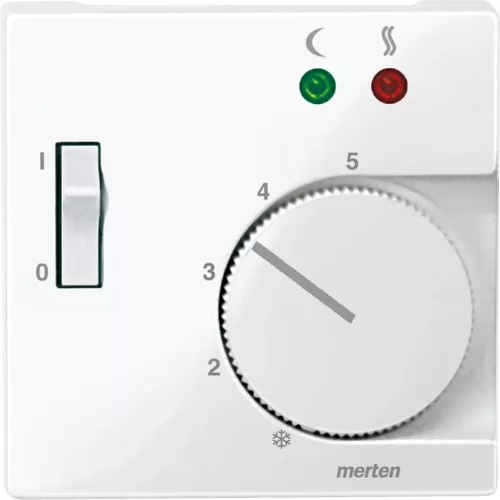 Schneider Electric Merten 534919 fedlap kapcsolós padlótermosztáthoz  polárfehér - System-M (M-Plan / M-Pure / M-Smart)