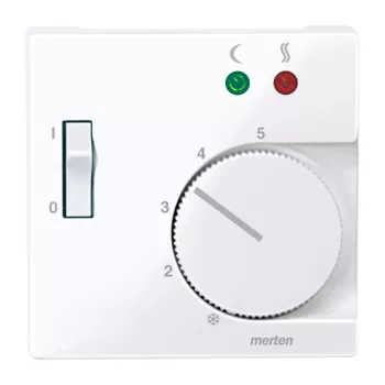 Schneider Electric Merten 534925 Fedlap, padlótermosztáthoz, System-M, aktívfehér