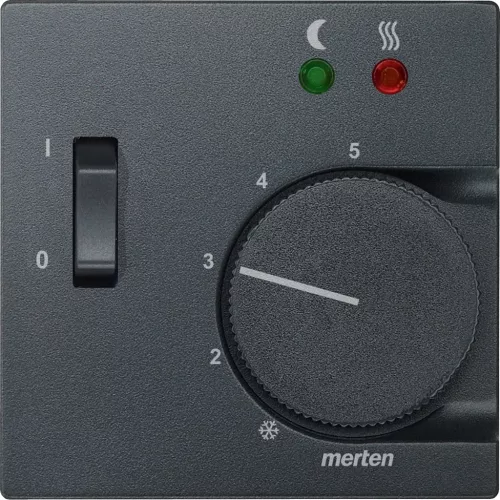 Schneider Electric Merten 535814 fedlap kapcsolós padlótermosztáthoz  antracit - System-M (M-Plan / M-Pure / M-Smart)