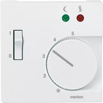   Schneider Electric Merten 535819 fedlap kapcsolós padlótermosztáthoz  mattfehér - System-M (M-Plan / M-Pure / M-Smart)