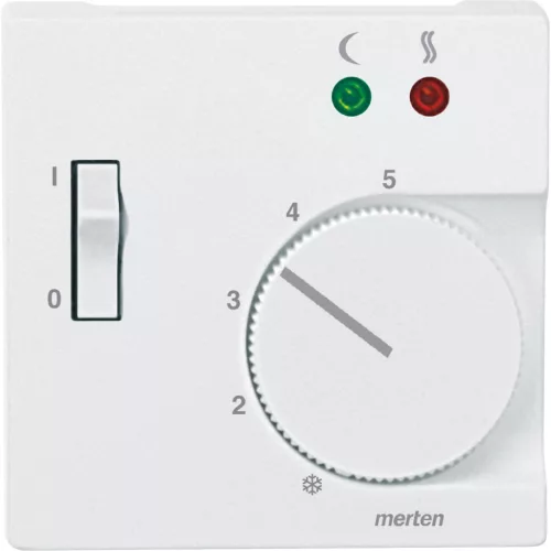 Schneider Electric Merten 535819 fedlap kapcsolós padlótermosztáthoz  mattfehér - System-M (M-Plan / M-Pure / M-Smart)
