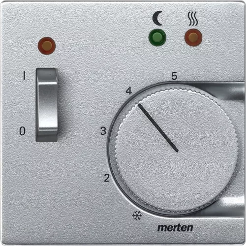 Schneider Electric Merten 535860 fedlap kapcsolós padlótermosztáthoz  alumínium - System-M (M-Plan / M-Pure / M-Smart)