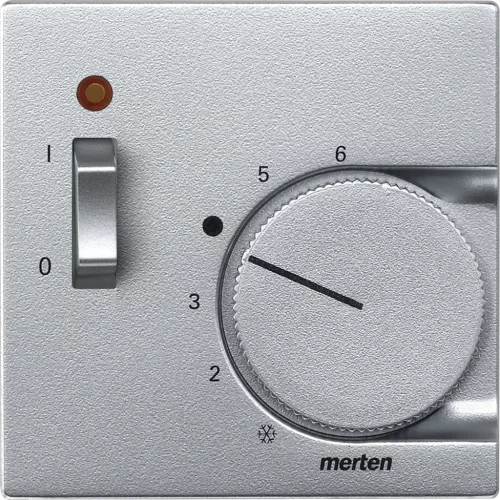 Schneider Electric Merten 536160 Fedlap, kapcsolós termosztátokhoz, System-M, alumínium