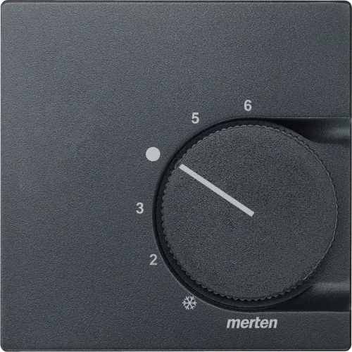 Schneider Electric Merten 536214 fedlap váltóérintkezővel ellátott szobatermosztátokhoz  antracit - System-M (M-Plan / M-Pure / M-Smart)