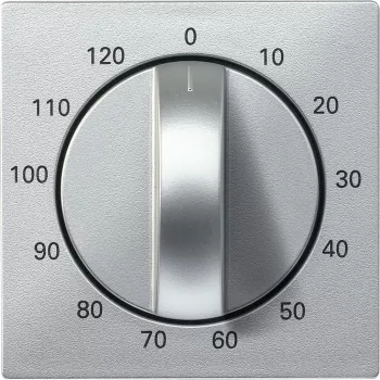   Schneider Electric Merten 539260 burkolat időkapcsolóhoz (120 perces)  alumínium - System-M (M-Plan / M-Pure / M-Smart)