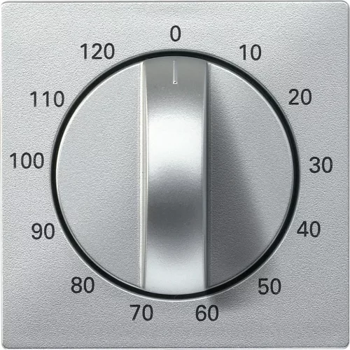 Schneider Electric Merten 539260 burkolat időkapcsolóhoz (120 perces)  alumínium - System-M (M-Plan / M-Pure / M-Smart)