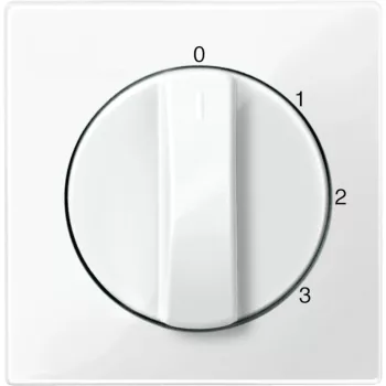   Schneider Electric Merten 567219 fedlap 3 állású forgatógombos kapcsolóhoz  polárfehér - System-M (M-Plan / M-Pure / M-Smart)