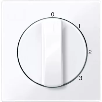   Schneider Electric Merten 567225 fedlap 3 állású forgatógombos kapcsolóhoz  aktívfehér - System-M (M-Plan / M-Pure / M-Smart)