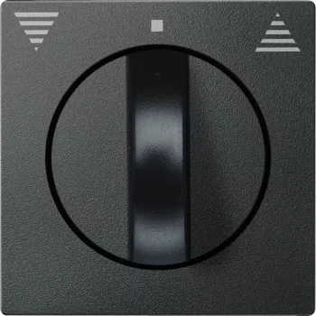   Schneider Electric Merten 569814 fedlap forgatógombos redőnynyomóhoz  antracit - System-M (M-Plan / M-Pure / M-Smart)