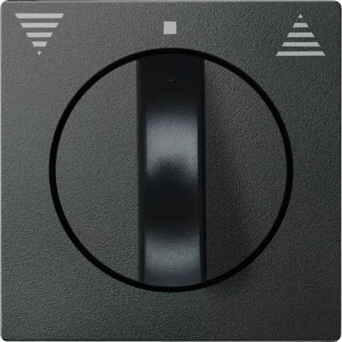 Schneider Electric Merten 569814 fedlap forgatógombos redőnynyomóhoz  antracit - System-M (M-Plan / M-Pure / M-Smart)